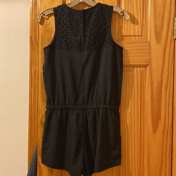 Banana Republic Black Lace Romper with Drawstrings - Picture 5 of 6